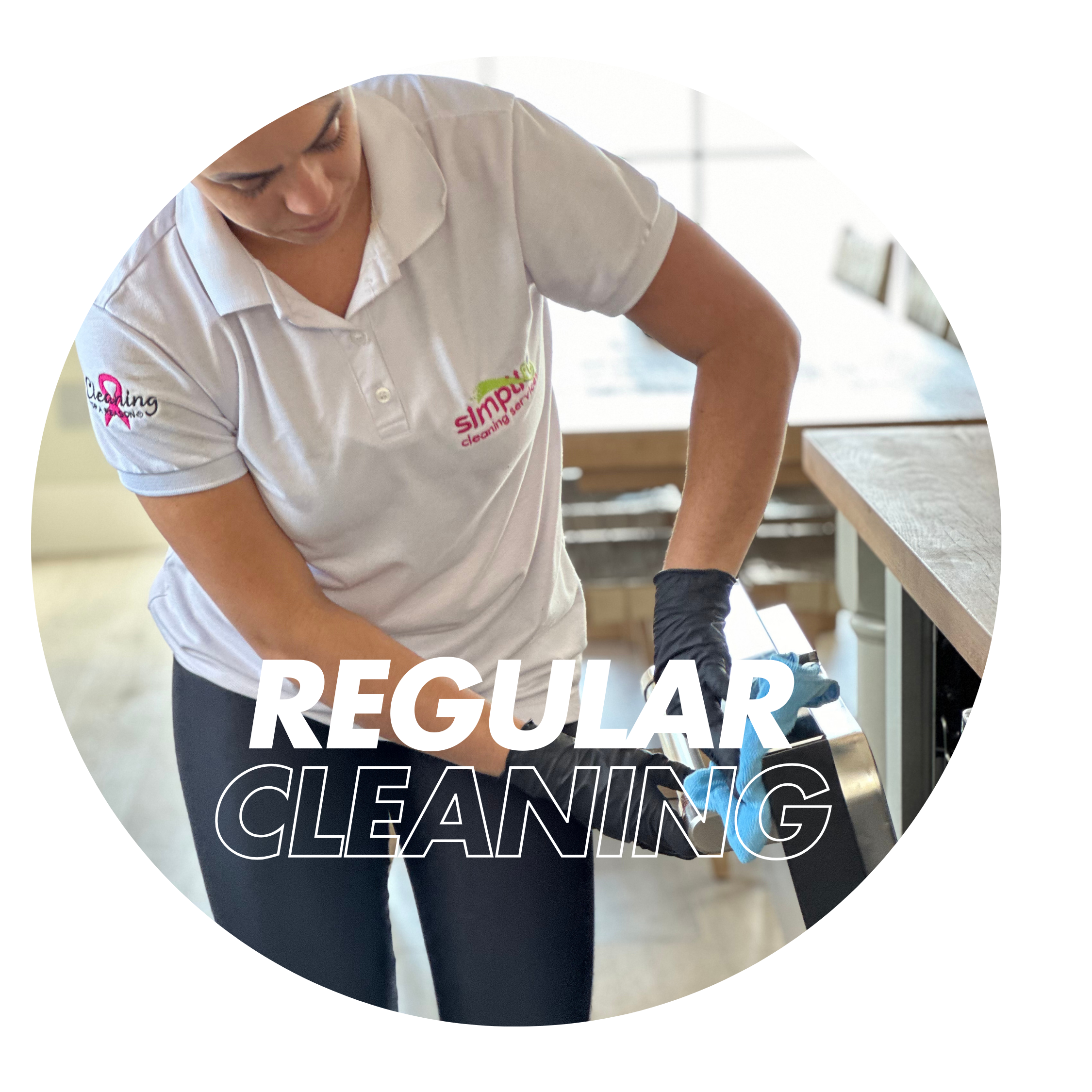 Simplify cleaning services cleaning a kitchen