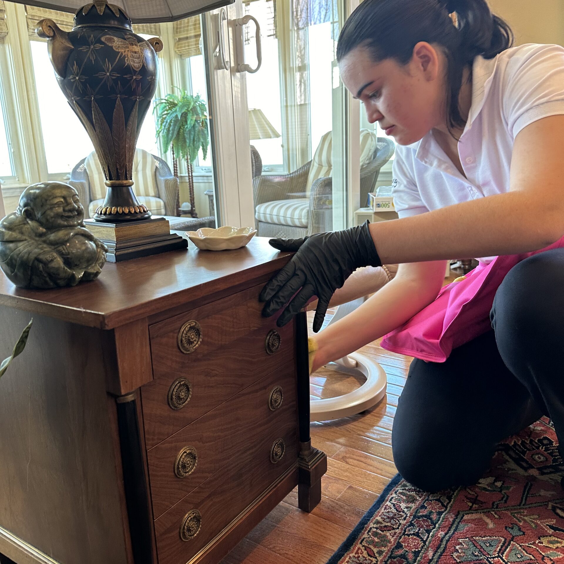 Professional cleaning being done by Simplify Cleaning experts