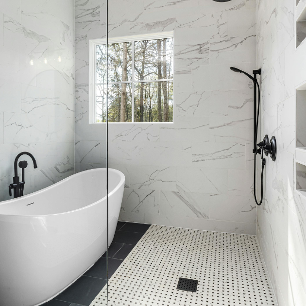 bathroom cleaned and ready to be used