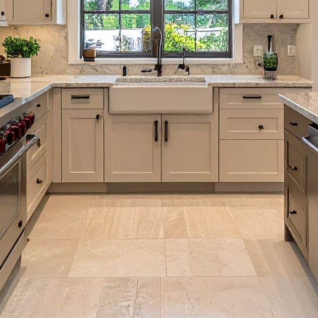 comfortable kitchen, clean and pristine