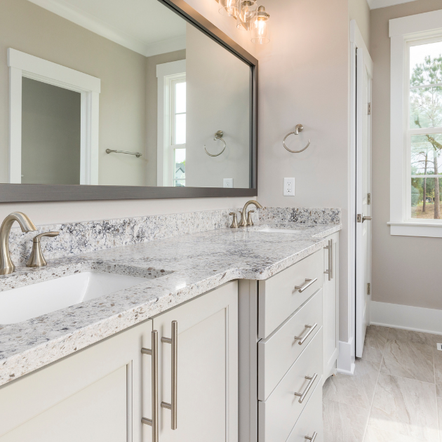 bathroom, cleaned and ready to be used