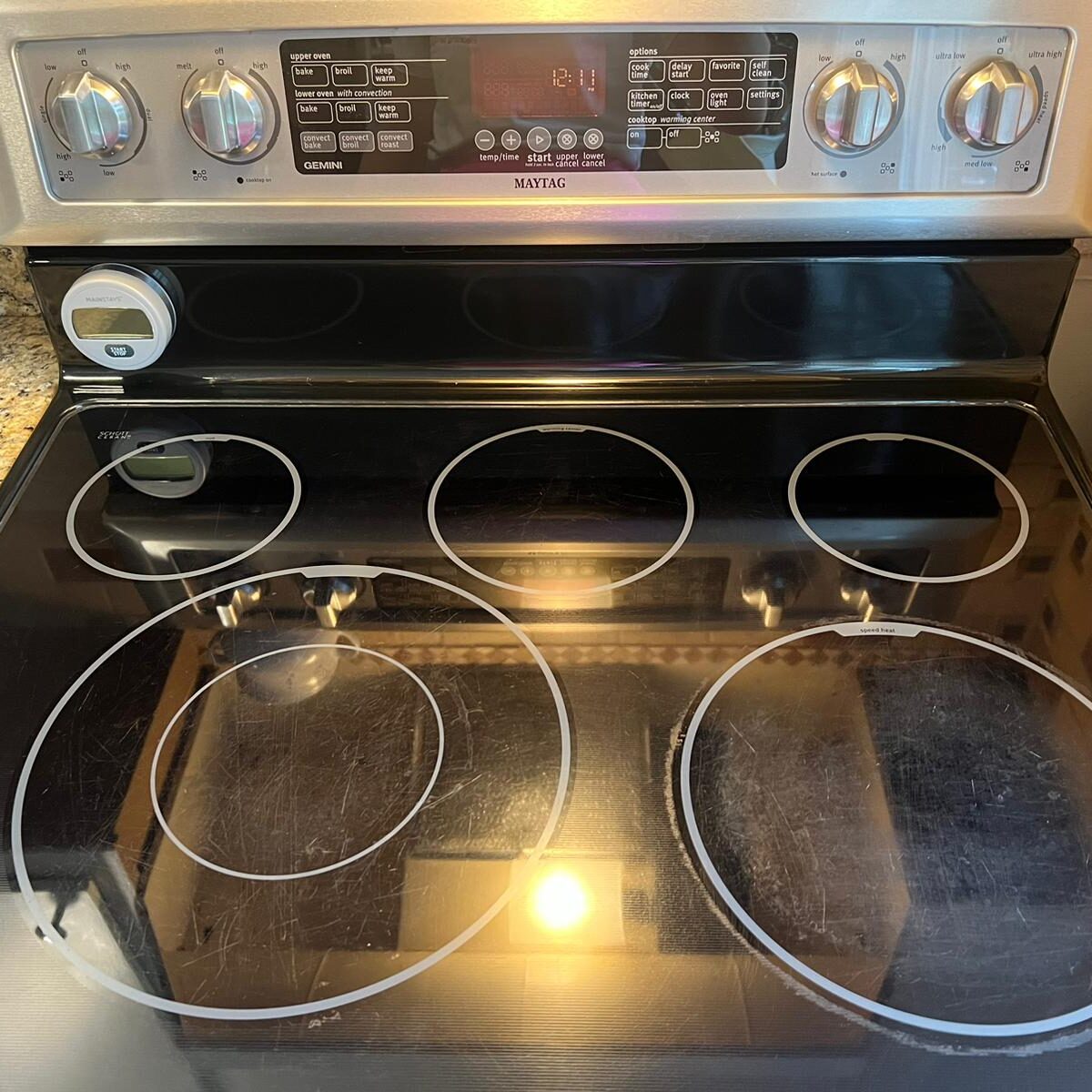 Oven cleaned ready to be used