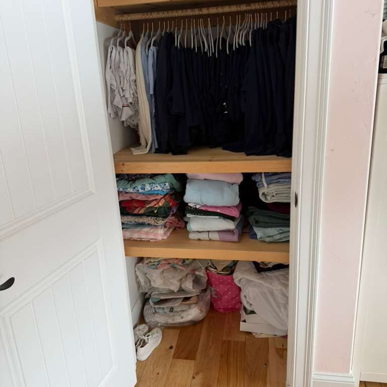 Closet, organized and ready to be used