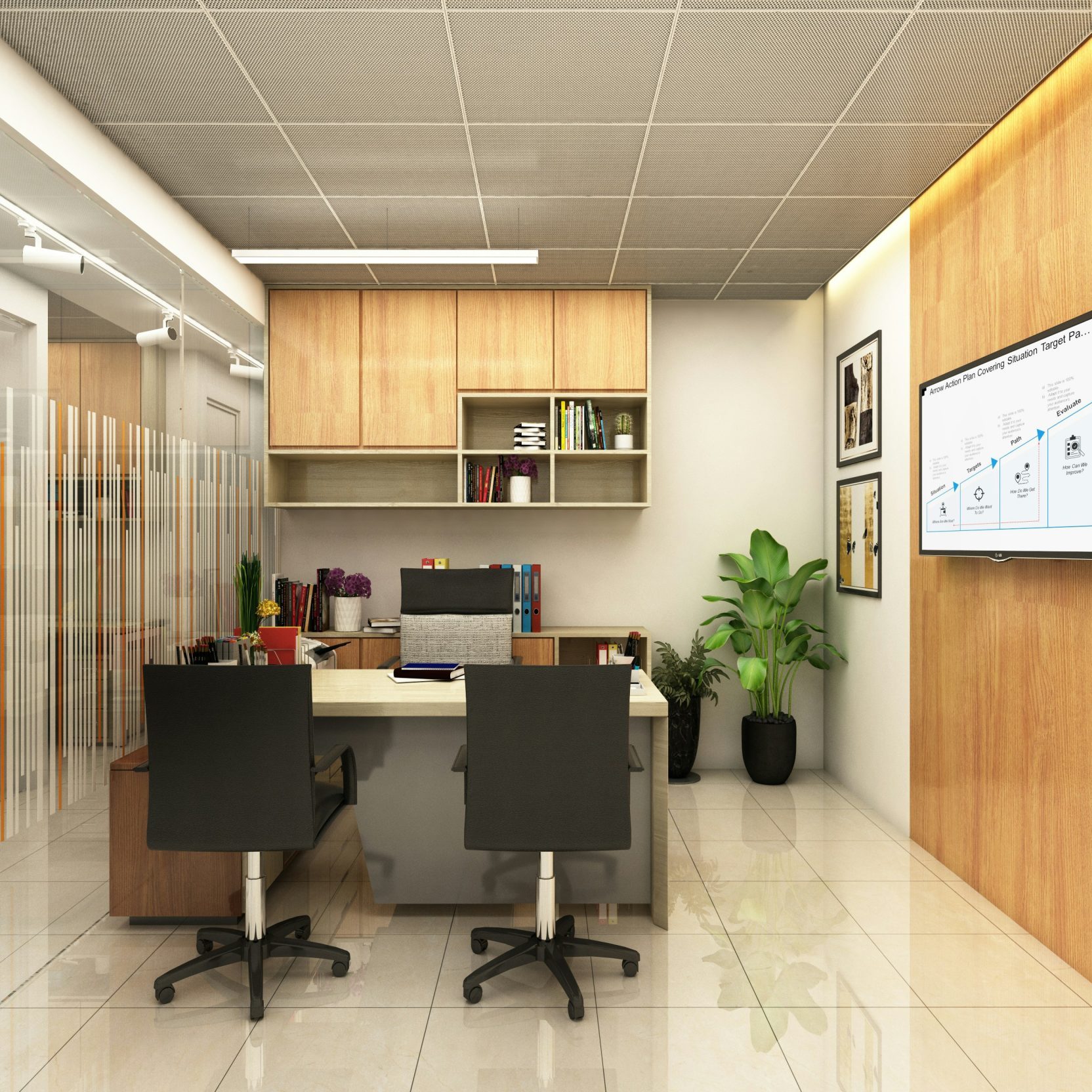 office room, cleaned and sanitized