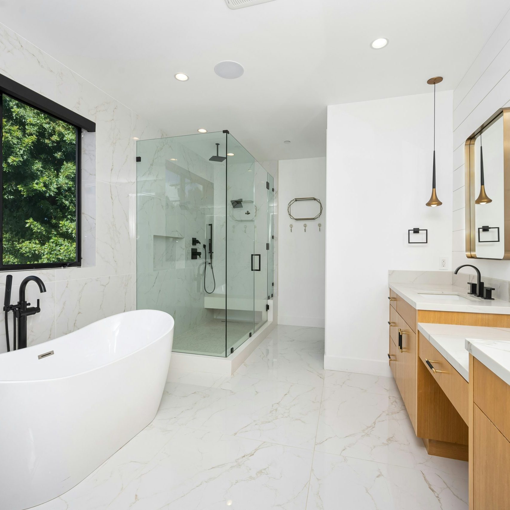 pristine and comfortable bathroom after a professional cleaning