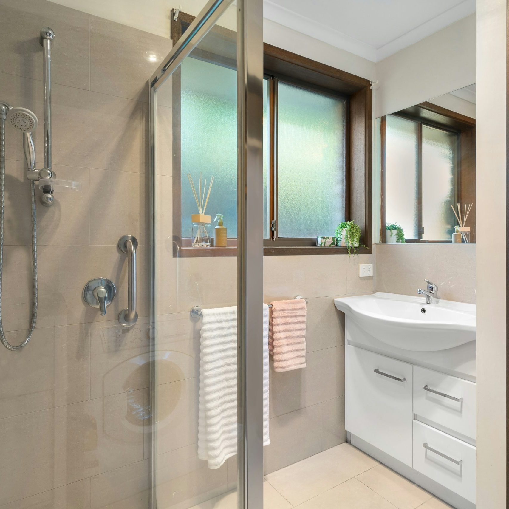 cleaned and pristine bathroom