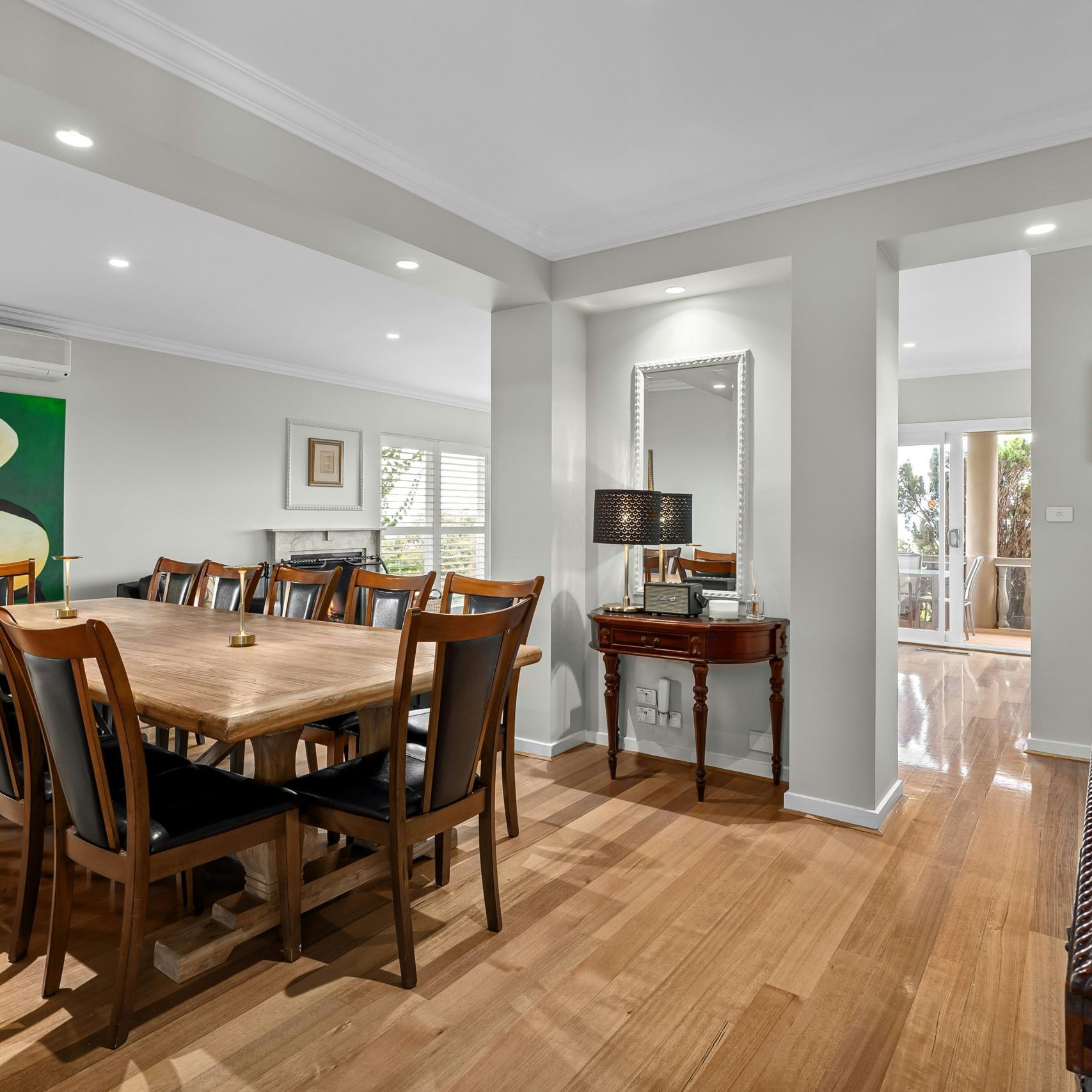 cleaned home interior, with a cleaning done by professionals