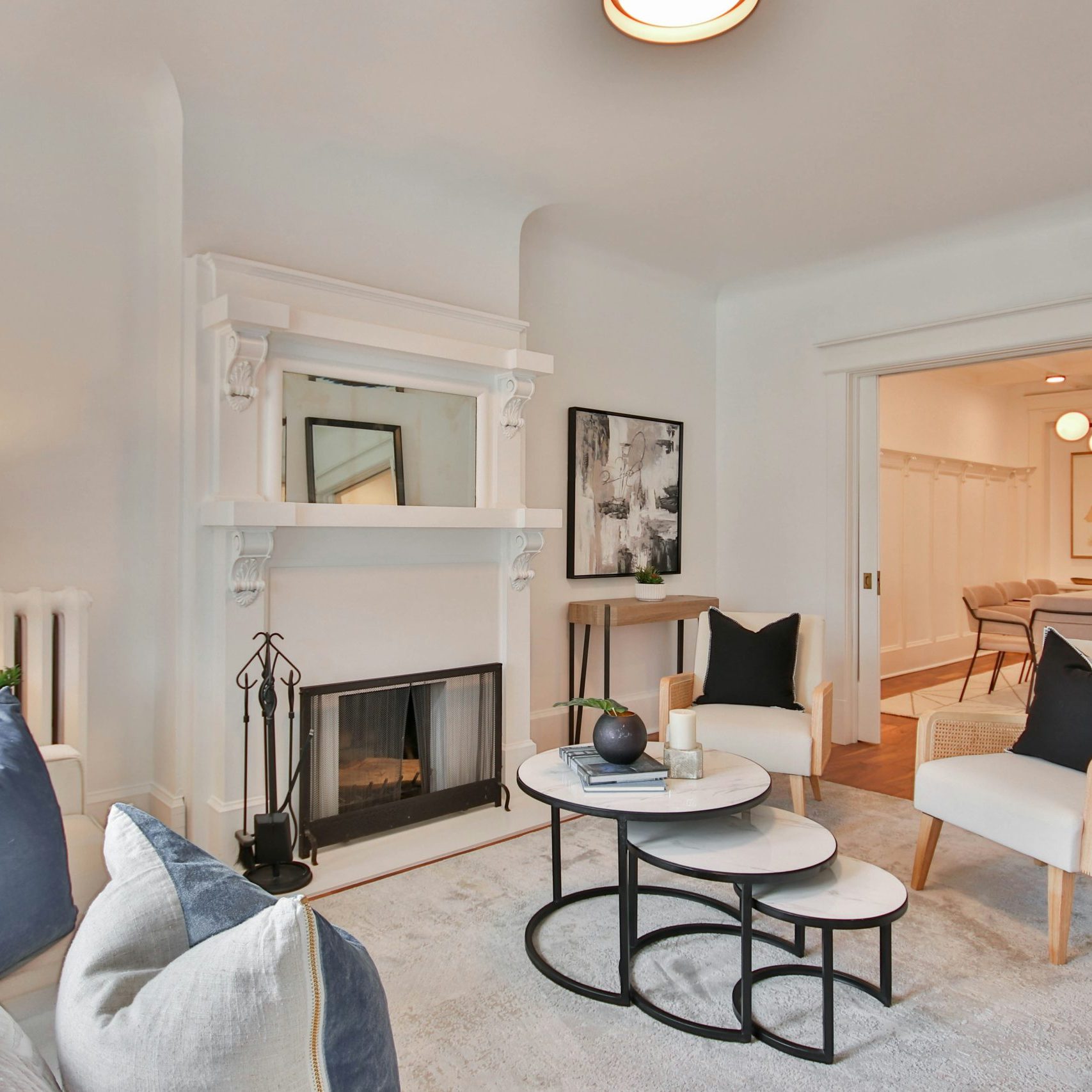 home interior, organized and clean