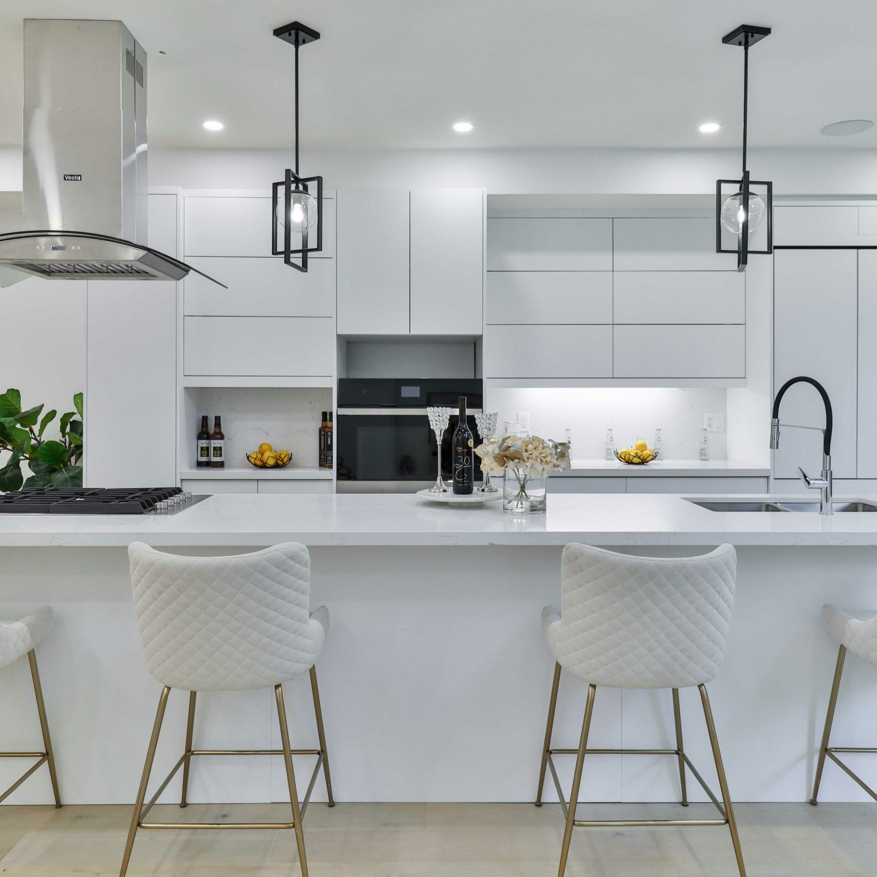 kitchen, ready to be used after an apartment cleaning service