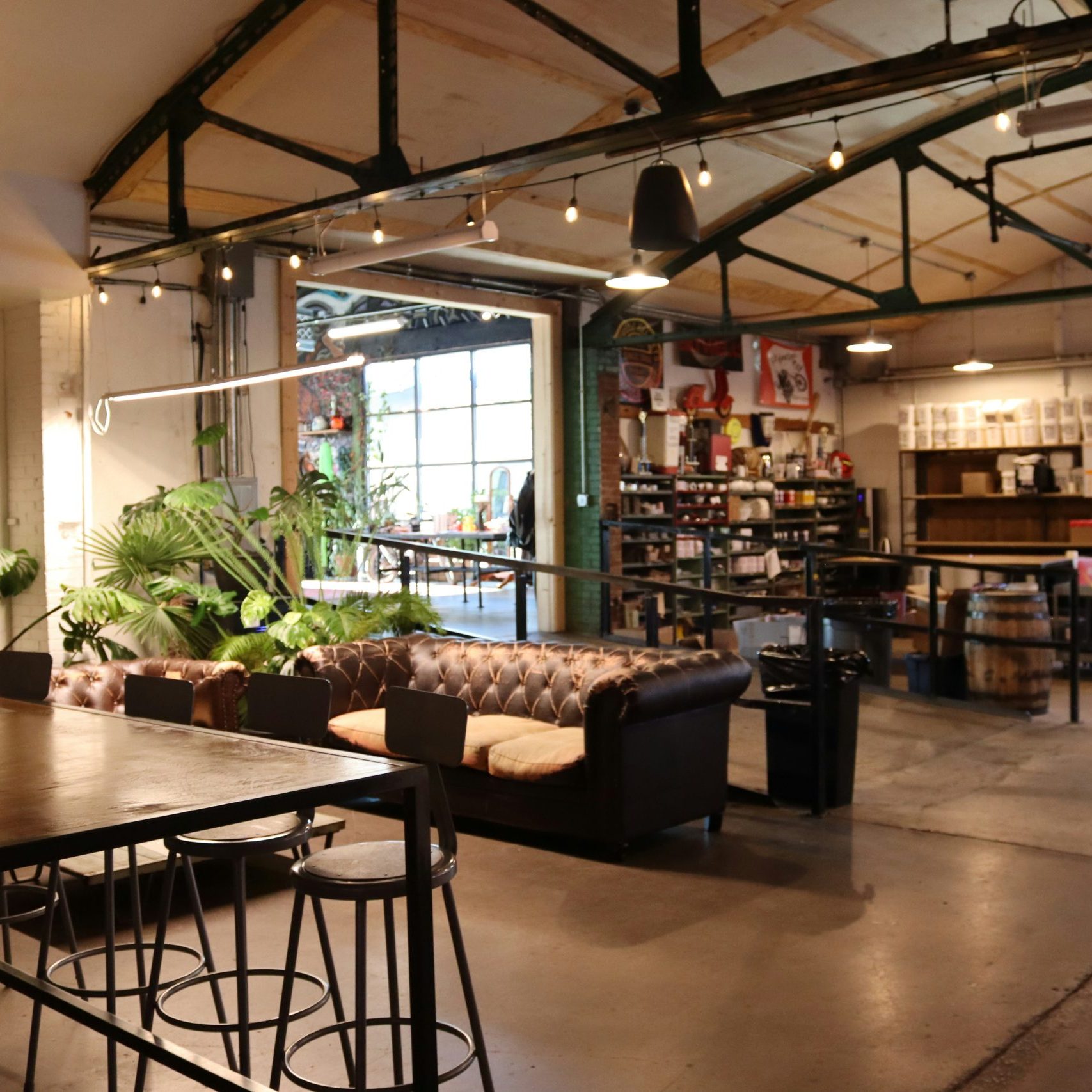 store interior, cleaned and tidy