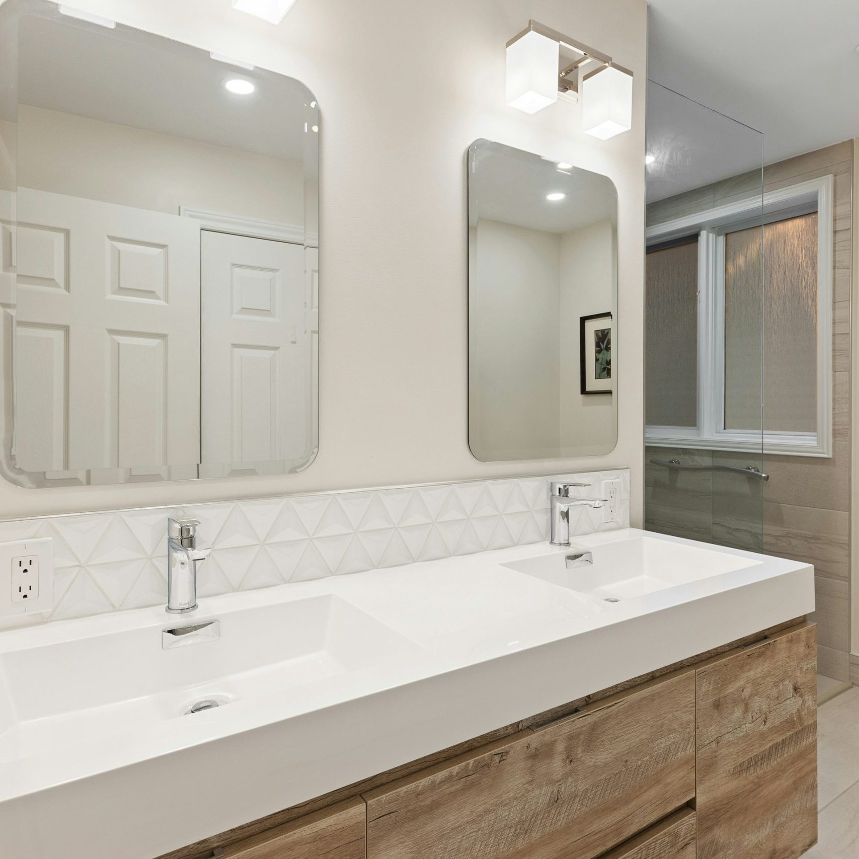 bathroom, cleaned and sanitized