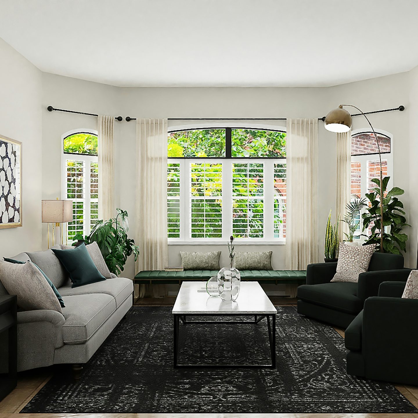 interior of a tidy house that is prepared for habitation